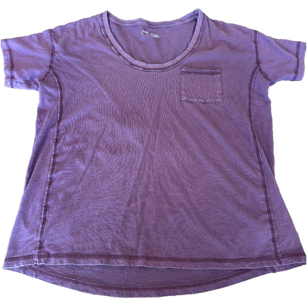 Aerie Oversized Pocket T-Shirt purple Soft Slouchy Lightweight Tee womens' XS